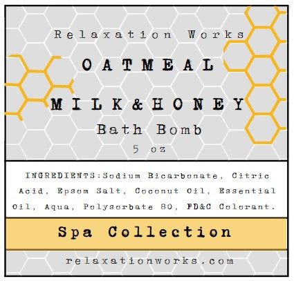 Oatmeal, Milk and Honey Bath Bomb